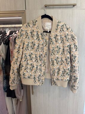 Anthropologie daisy embroidered Jacket M